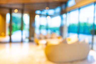 Soyut bulanık otel lobisi iç oda