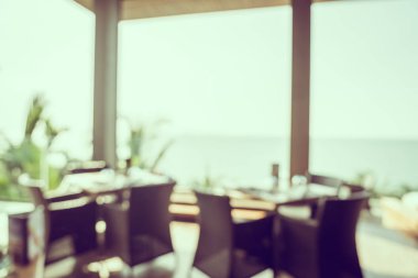 Soyut bulanık restoran iç mekan ve kafe.