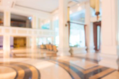 Soyut bulanık otel lobisi iç oda