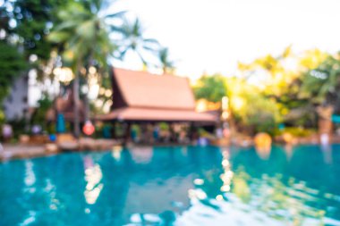 Hotel resort açık yüzme havuzunda bulanıklık