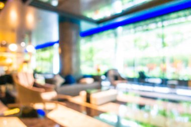 Soyut bulanık otel lobisi iç oda