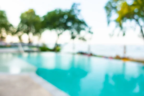 Absztrakt blur hotel Resort szabadtéri medencével — Stock Fotó