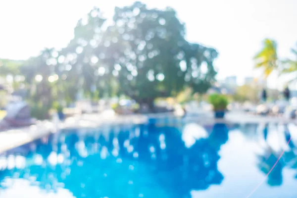 Abstract blur outdoor swimming pool in hotel resort — Stock Photo, Image