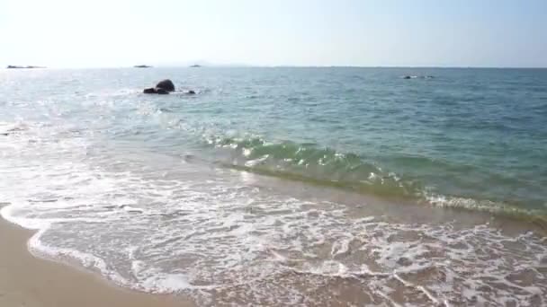 Lugna Bilder Vackra Vågiga Havet — Stockvideo