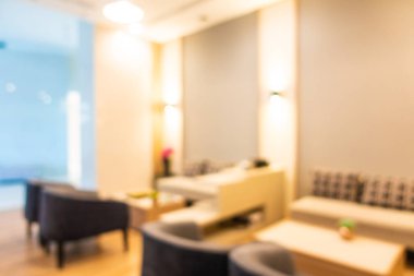 Soyut bulanık otel lobisi iç oda