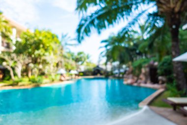 Hotel resort açık yüzme havuzunda bulanıklık