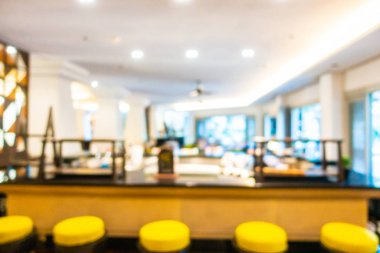 Soyut bulanık otel lobisi iç oda