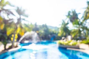 Hotel resort açık yüzme havuzunda bulanıklık