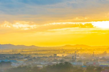 Tayland 'ın Pattaya şehrinin etrafındaki güzel deniz manzarası