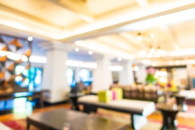 Soyut bulanık otel lobisi iç oda