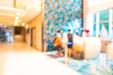 Soyut bulanık otel lobisi iç oda