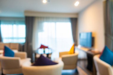 Soyut bulanık otel lobisi iç oda