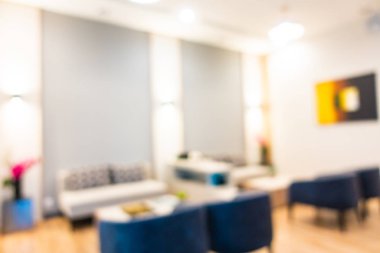 Soyut bulanık otel lobisi iç oda