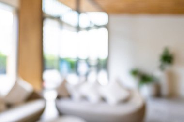 Soyut bulanık otel lobisi iç oda