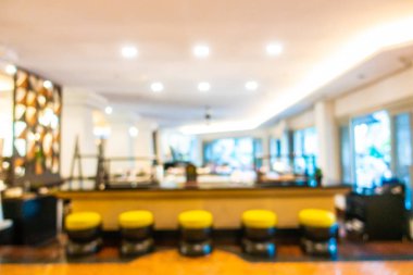 Soyut bulanık otel lobisi iç oda