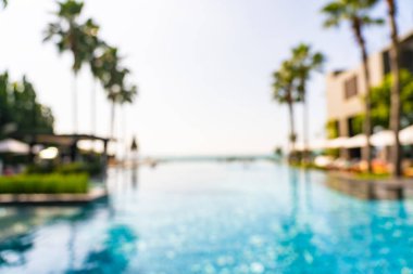 Hotel resort açık yüzme havuzunda bulanıklık