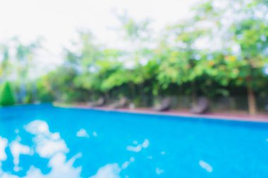 Hotel resort açık yüzme havuzunda bulanıklık