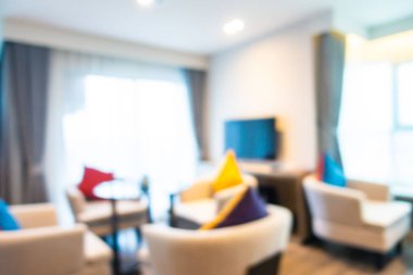 Soyut bulanık otel lobisi iç oda