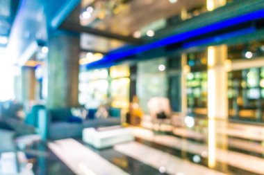 Soyut bulanık otel lobisi iç oda