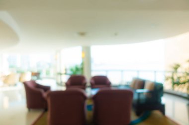 Soyut bulanık otel lobisi iç oda