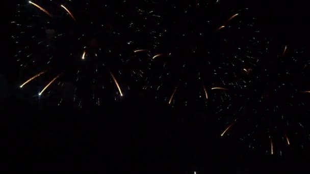 images rapprochées de feux d'artifice explosant dans le ciel nocturne