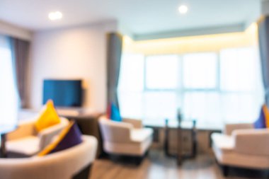 Soyut bulanık otel lobisi iç oda