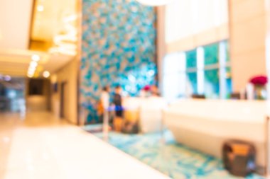 Soyut bulanık otel lobisi iç oda