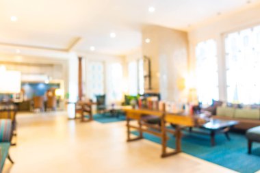 Soyut bulanık otel lobisi iç oda