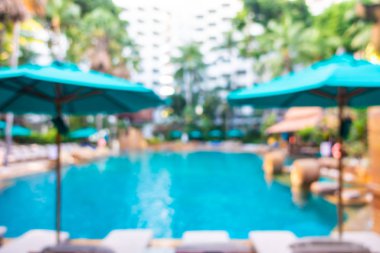 Hotel resort açık yüzme havuzunda bulanıklık