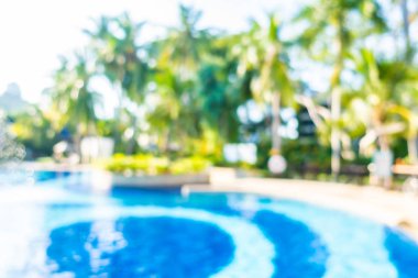 Hotel resort açık yüzme havuzunda bulanıklık