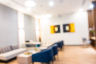 Soyut bulanık otel lobisi iç oda