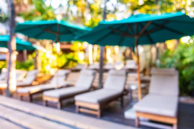 Hotel resort açık yüzme havuzunda bulanıklık