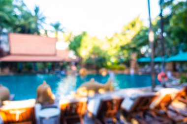 Hotel resort açık yüzme havuzunda bulanıklık