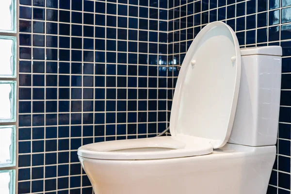 Bacia assento WC no interior do banheiro — Fotografia de Stock