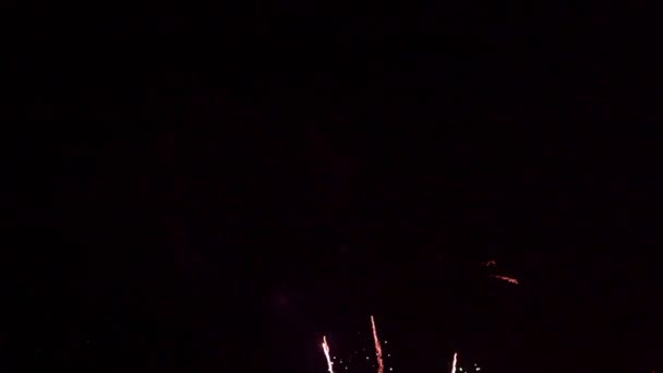 images rapprochées de feux d'artifice explosant dans le ciel nocturne