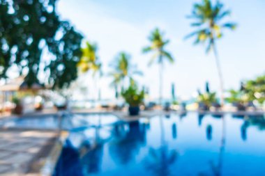 Hotel resort açık yüzme havuzunda bulanıklık