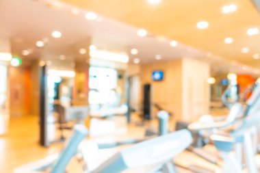Soyut bulanıklık ve spor salonu iç fitness ekipmanları bulanıklaştırma