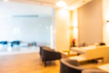 Soyut bulanık otel lobisi iç oda