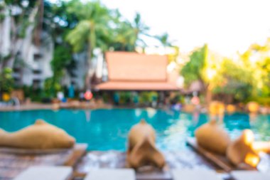 Hotel resort açık yüzme havuzunda bulanıklık