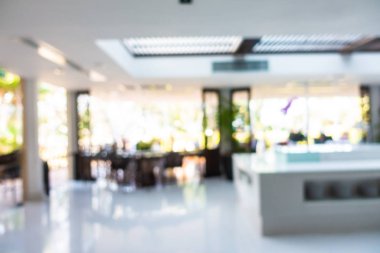 Soyut bulanık otel lobisi iç oda