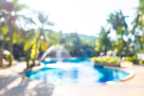 Abstract blur outdoor swimming pool in hotel resort — Stock Photo, Image