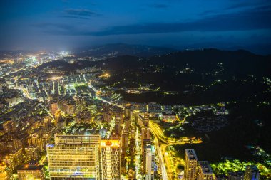 Taipei şehrinin güzel mimarisi