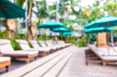 Hotel resort açık yüzme havuzunda bulanıklık