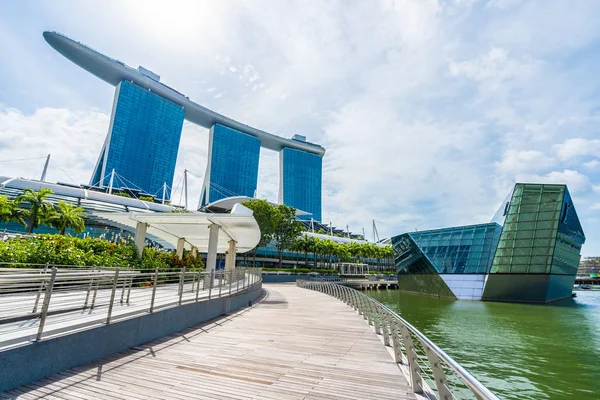 Singapur, 21 Ocak 2019: skyscra bina güzel mimari — Stok fotoğraf