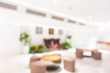 Soyut bulanık otel lobisi iç oda