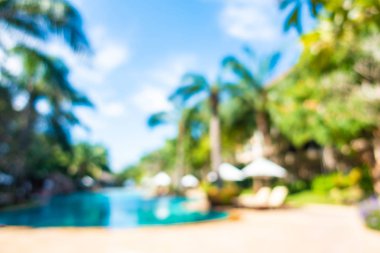 Hotel resort açık yüzme havuzunda bulanıklık