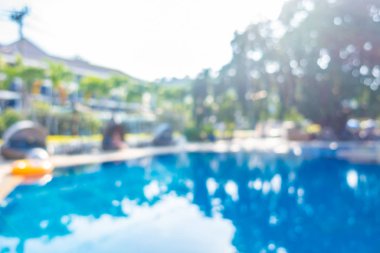 Hotel resort açık yüzme havuzunda bulanıklık