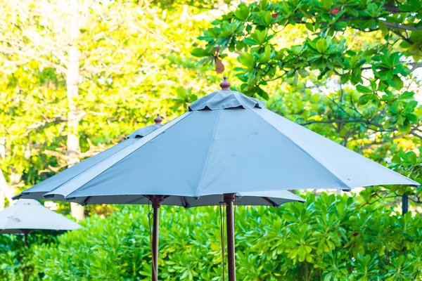 White Umbrella with outdoor view — Stock Photo, Image