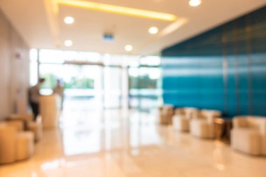 Soyut bulanık otel lobisi iç oda