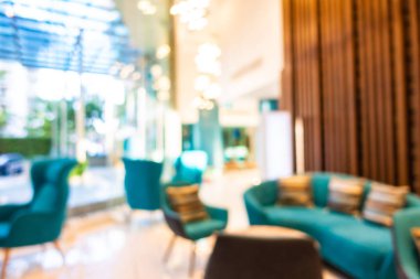 Soyut bulanık otel lobisi iç oda